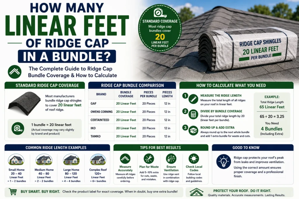 How Many Linear Feet of Ridge Cap in a Bundle