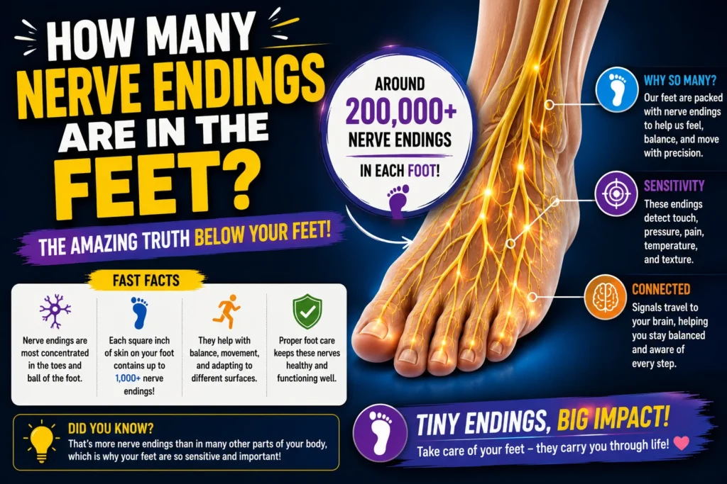 How Many Nerve Endings Are in the Feet