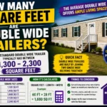 How Many Square Feet Are Double Wide Trailers?