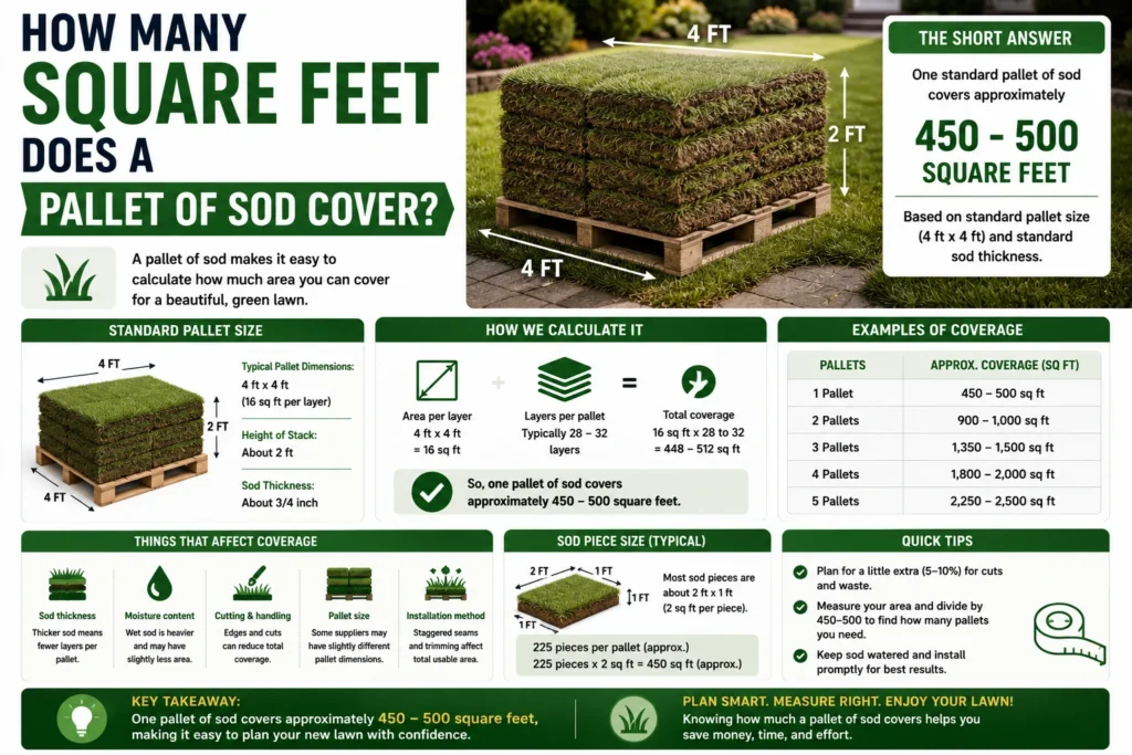 How Many Square Feet Does a Pallet of Sod Cover