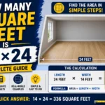 How Many Square Feet Is 14×24