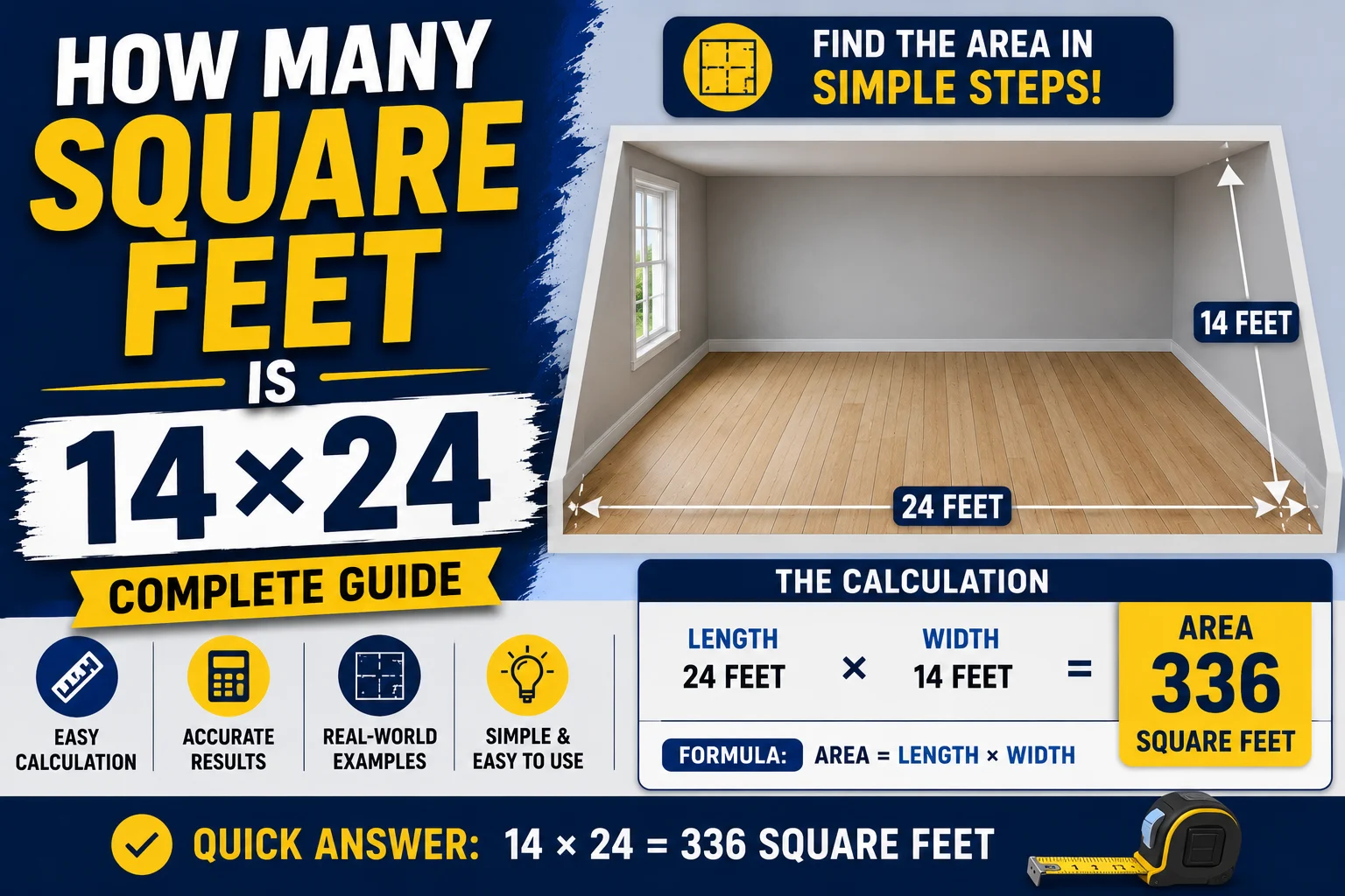 How Many Square Feet Is 14×24