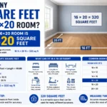 How Many Square Feet Is a 16×20 Room