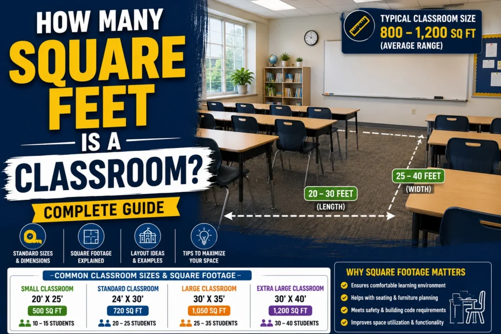 How Many Square Feet Is a Classroom