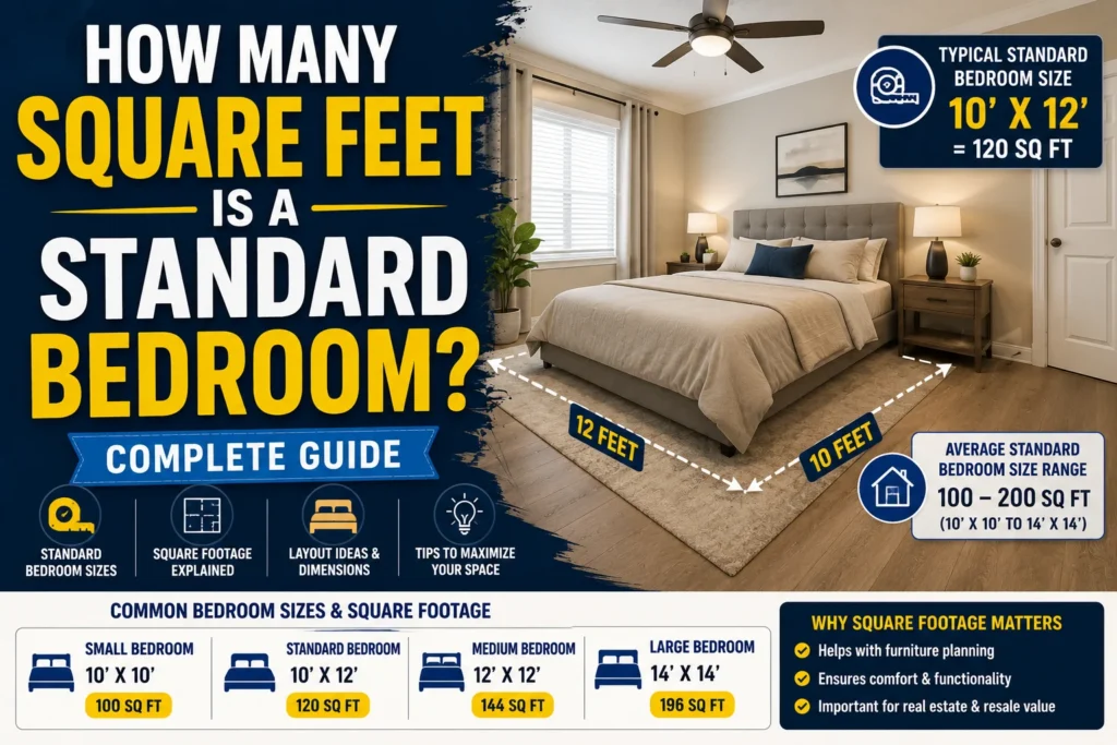How Many Square Feet Is a Standard Bedroom