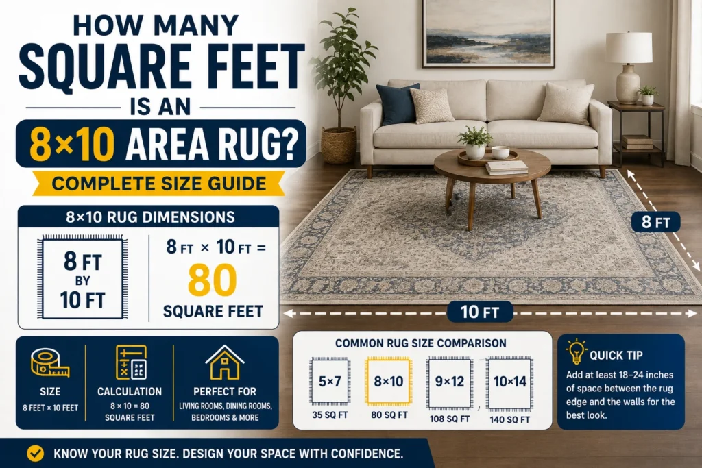 How Many Square Feet Is an 8×10 Area Rug