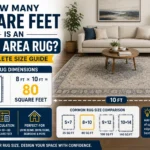 How Many Square Feet Is an 8×10 Area Rug