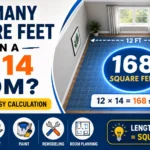 how many square feet are in a 12x14 room