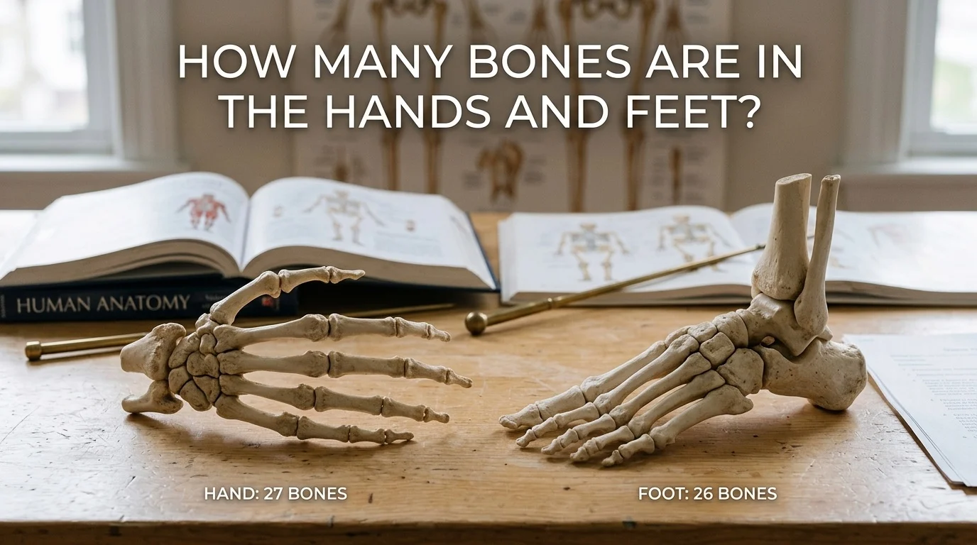 how many bones are in the hands and feet