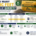 how many cubic feet in a bag of quikrete