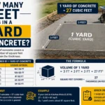 how many feet is in a yard of concrete