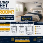 how many feet is the average bedroom