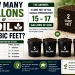 how many gallons of soil is 2 cubic feet