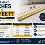 how many inches is 48 feet