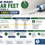 how many linear feet does a tube of caulk cover