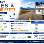how many miles is 26400 feet