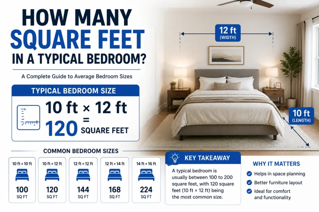 How Many Square Feet Is a Typical Bedroom
