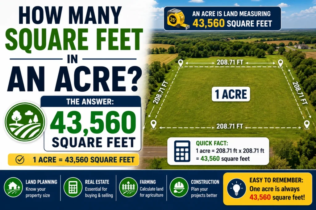 how many square feet in an.acre
