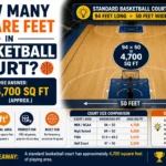 how many square feet in basketball court