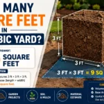 how many square feet in one cubic yard