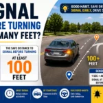 signal before turning how many feet