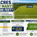 10 acres how many square feet