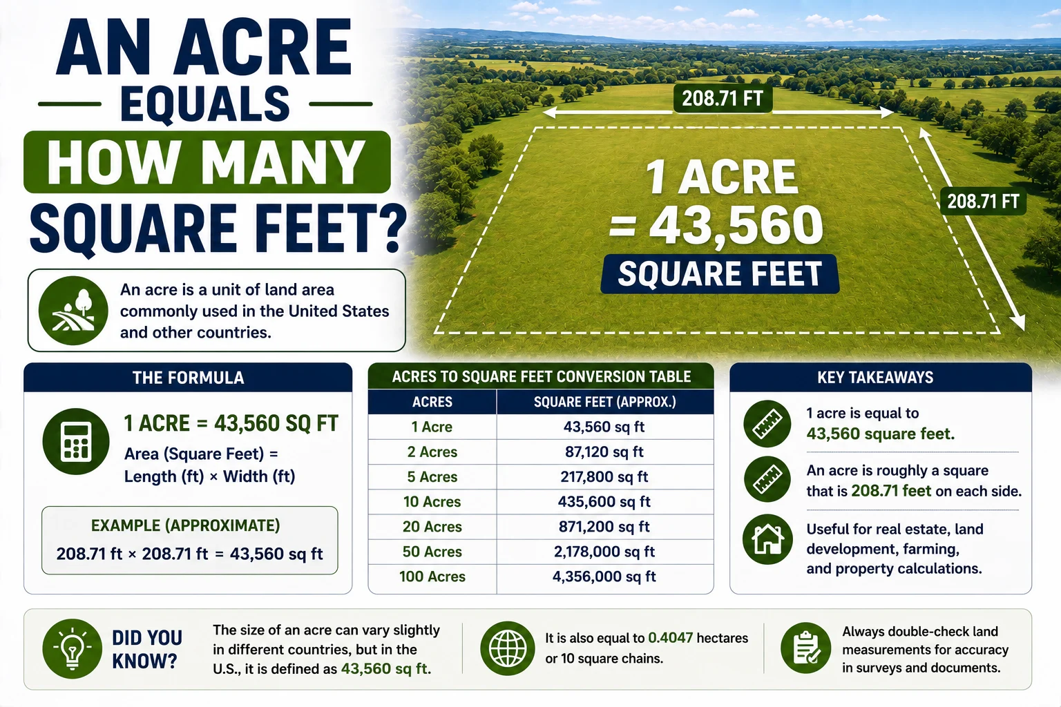 An Acre Equals How Many Square Feet