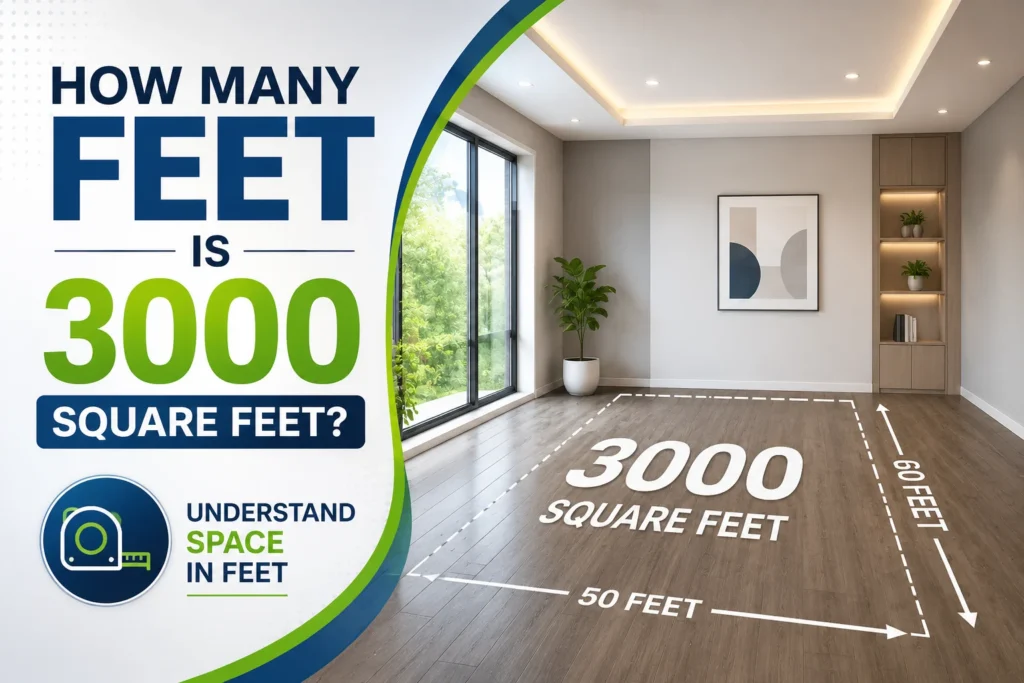 How Many Feet Is 3000 Square Feet