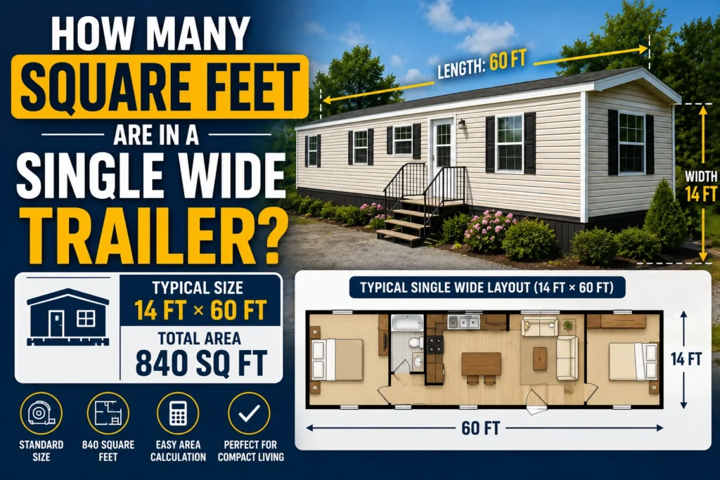 How Many Square Feet Are in a Single Wide Trailer