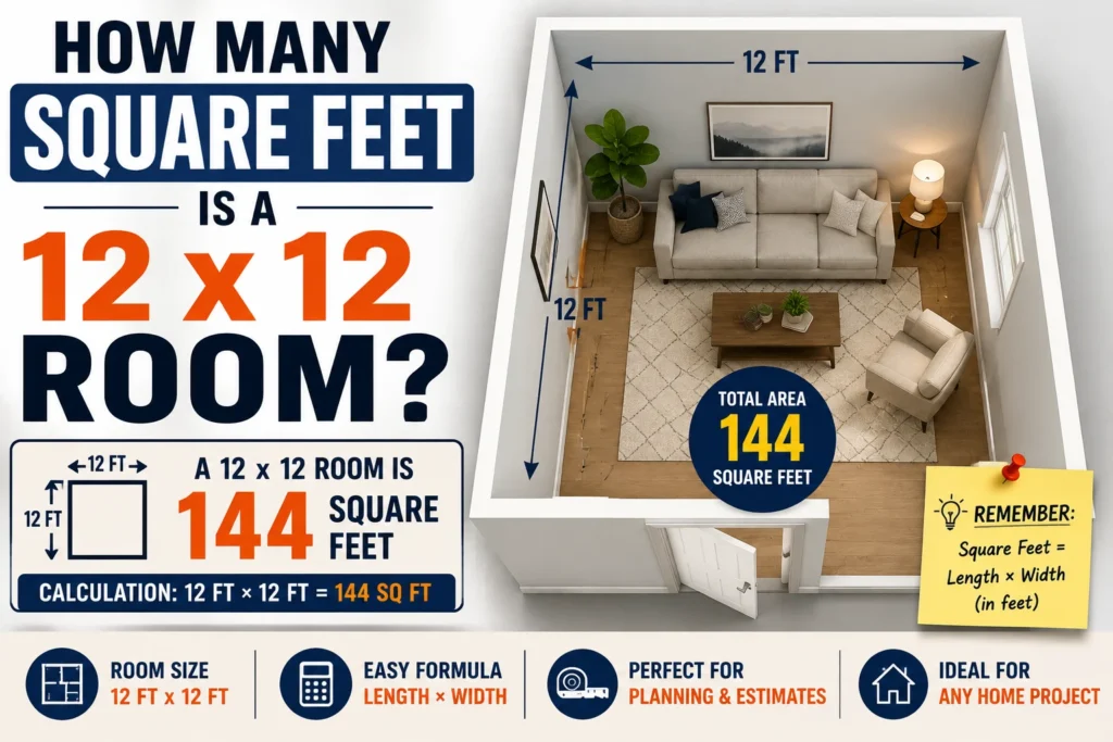 How Many Square Feet Is a 12 x 12 Room