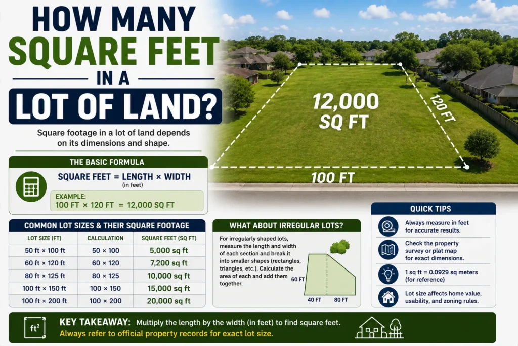 How Many Square Feet in a Lot of Land