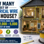 how many feet of electrical wire in a house