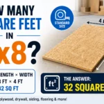 how many square feet in 4x8